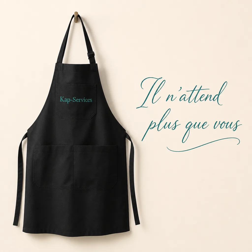 Tablier Kap-Services brodé — Il n'attend plus que vous
